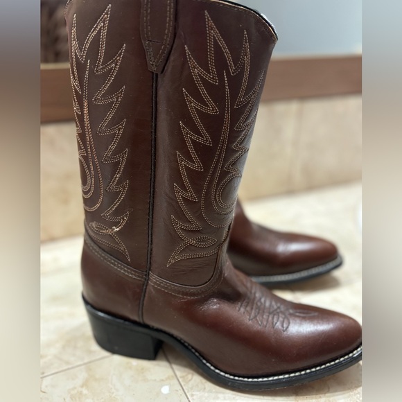 Like NEW Women's Western Cowboy Leather ACME boots - sz 6 - Picture 10 of 10